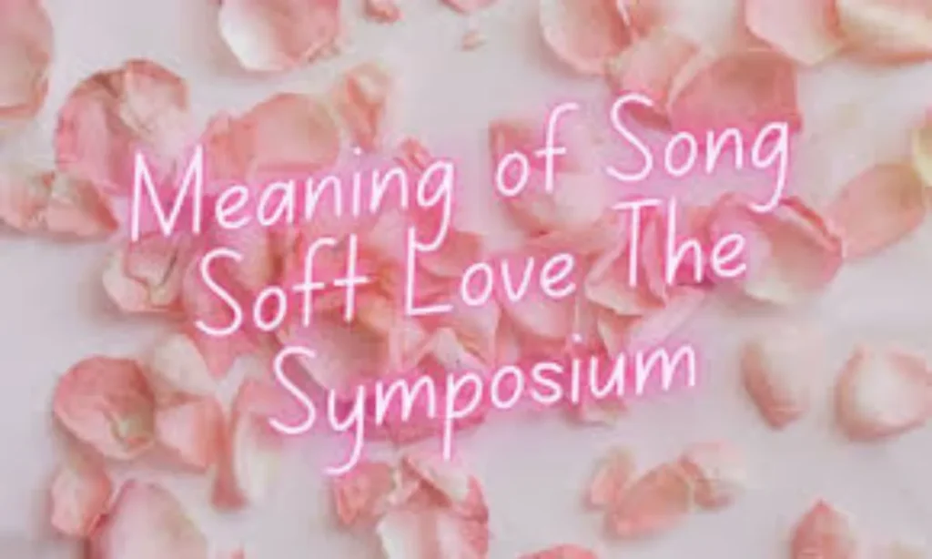 meaning of song soft love the symposium